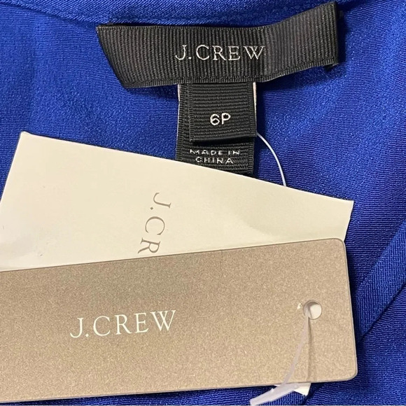 J. CREW Silk Bell Sleeve Top in Cobalt - Picture 4 of 6